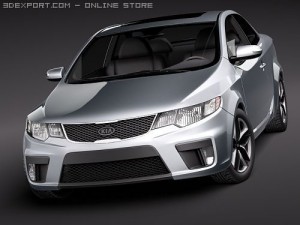 Kia Forte Cerato Koup 2010 3D Model