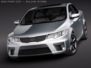 Kia Forte Cerato Koup 2010 3D Model