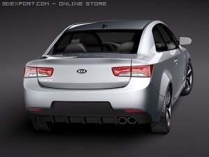 Kia Forte Cerato Koup 2010 3D Model