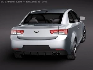 Kia Forte Cerato Koup 2010 3D Model