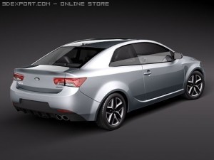 Kia Forte Cerato Koup 2010 3D Model