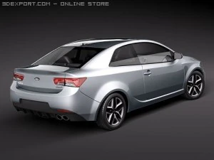 Kia Forte Cerato Koup 2010 3D Model