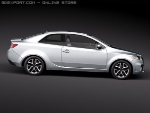 Kia Forte Cerato Koup 2010 3D Model