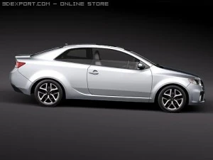 Kia Forte Cerato Koup 2010 3D Model