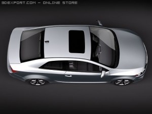 Kia Forte Cerato Koup 2010 3D Model