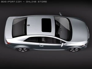 Kia Forte Cerato Koup 2010 3D Model