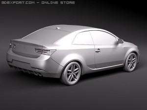 Kia Forte Cerato Koup 2010 3D Model
