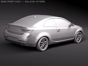 Kia Forte Cerato Koup 2010 3D Model