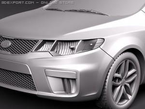 Kia Forte Cerato Koup 2010 3D Model