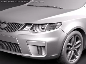 Kia Forte Cerato Koup 2010 3D Model