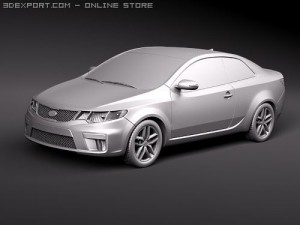Kia Forte Cerato Koup 2010 3D Model