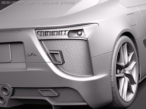 Lexus LFA 3D Model