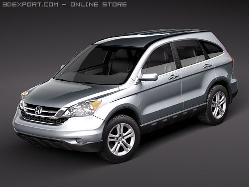 Honda CRV 2010 3D मॉडल .c4d .max .obj .3ds .fbx .stl .blend 