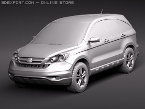 Honda CRV 2010 3D मॉडल