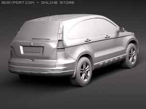 Honda CRV 2010 3D मॉडल