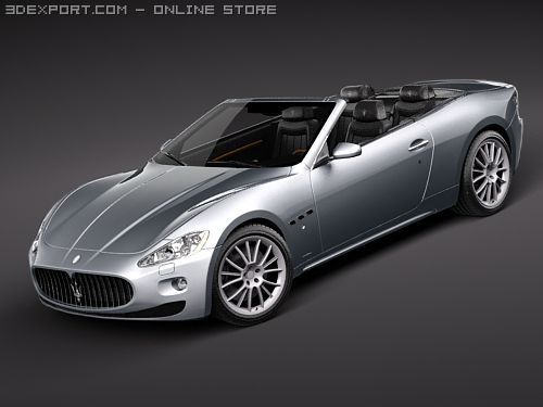 Maserati GranCabrio 2011 Modèle 3D .c4d .max .obj .3ds .fbx .stl .blend 