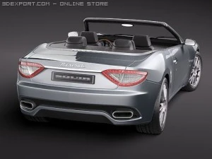 Maserati GranCabrio 2011 3D Model