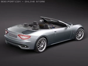 Maserati GranCabrio 2011 3D Model