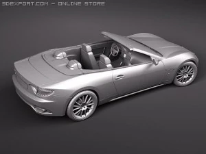 Maserati GranCabrio 2011 3D Model