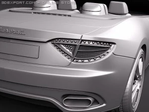 Maserati GranCabrio 2011 3D Model
