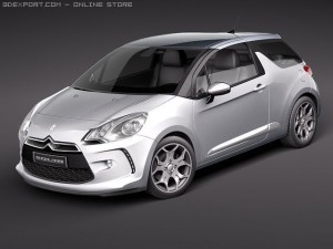 Citroen DS3 2011 3D Model