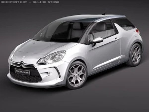 Citro&euml;n DS3 2011 Modelo 3D