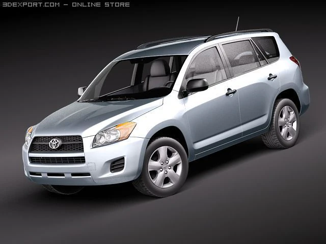 Toyota RAV4 2010 Base 3D Model .c4d .max .obj .3ds .fbx .stl .blend 