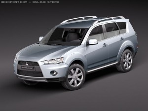 Mitsubishi Outlander GT 2011 3D Модель