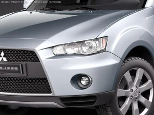 Mitsubishi Outlander GT 2011 3D Model