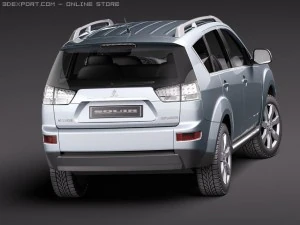 Mitsubishi Outlander GT 2011 3D Model