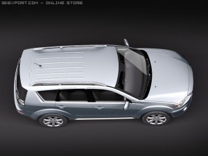 Mitsubishi Outlander GT 2011 Modelo 3D