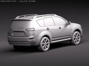 Mitsubishi Outlander GT 2011 3D Model