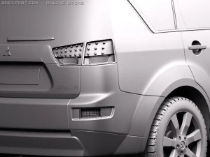 Mitsubishi Outlander GT 2011 3D Model