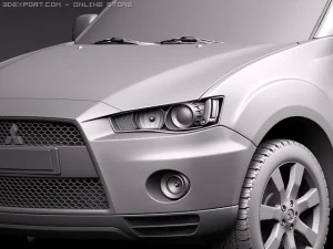 Mitsubishi Outlander GT 2011 3D Model