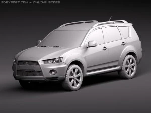 Mitsubishi Outlander GT 2011 3D Model