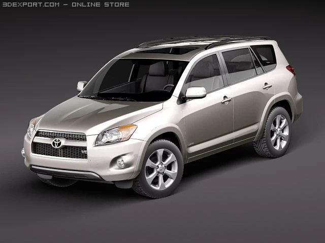 Toyota RAV4 2010 Limited 3D Model .c4d .max .obj .3ds .fbx .stl .blend