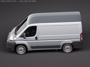 Citroen Jumper 2006-2010 SWB 3D Model
