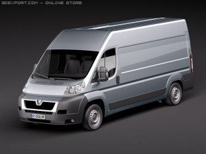 Peugeot Boxer 2006-2010 LWB 3D Model