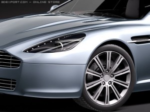 Aston Martin Rapide 2010 3D Model