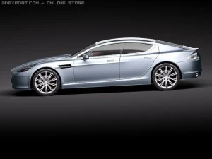 Aston Martin Rapide 2010 3D Model