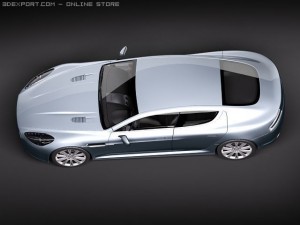 Aston Martin Rapide 2010 3D Model