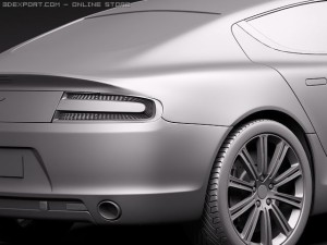 Aston Martin Rapide 2010 3D Model