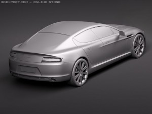 Aston Martin Rapide 2010 3D Model