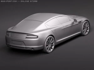 Aston Martin Rapide 2010 3D Model