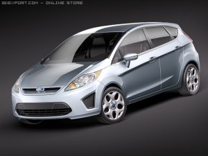 Fiesta 5-Door 2011 3D Model