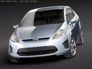 Fiesta 5-Door 2011 3D Model