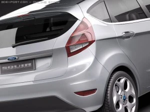 Fiesta 5-Door 2011 3D Model