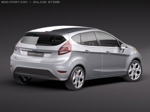 Fiesta 5-Door 2011 Modelo 3D
