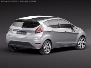 Fiesta 5-Door 2011 3D Model