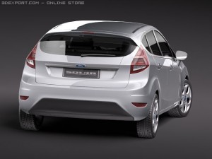 Fiesta 5-Door 2011 Modelo 3D
